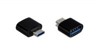 Adaptador USB 3.1 C Macho - USB 2.0 A Fêmea preto