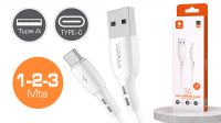 Cable USB-C Macho a USB 2.0 A Macho Blanco (Máx 3A)