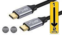 Cable USB 3.1  Gen3 tipo C - C 100w 5Gbps 1080P Macho