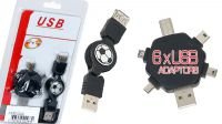 Kit USB retráctil multifuncional