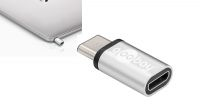 Adaptador USB 3.1 Macho a Micro B Fêmea cinza