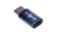 Adaptador USB 3.1 Macho a Micro B Fêmea cinzento
