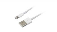 Cabo USB compatível com iPhone 5 8pinos sem certificação branco 1m