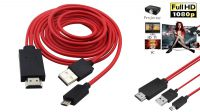 Cabo adaptador MHL HDMI/Micro USB Smartphones/Tablets (HDTV)