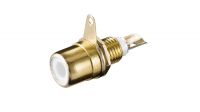 Conector RCA Goldplated Fêmea painel para soldar