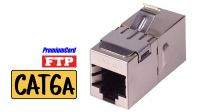 Adaptador 2x RJ45 STP Cat.6A Hembra KeyStone