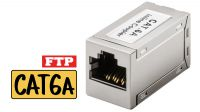 Adaptador 2x RJ-45 STP Hembra Cat5/6 metálico