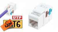 SD 3029W : Conector Keystone UTP RJ45 Cat.6 preto (Branco)