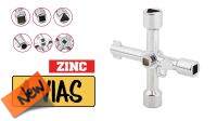 Llave universal metálica para armarios de control