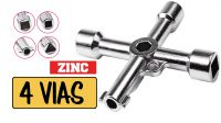 Llave metálica universal para armarios de control.