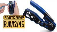 Alicate cravar RJ45 Fastcrimp profissional com descarnador