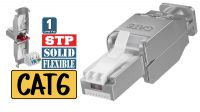 Conector RJ45 FTP Cat. 6 08P Toolless