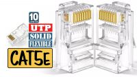 Conector RJ45 Cat. 5E UTP 10 unidades