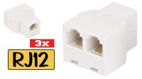 Adaptador 3 x Hembra en "T"
