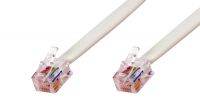 Cable de conexión RJ12 cruzado M/M Blanco 1 m