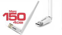 Adaptador USB 2.0 mini Wireless 802.11b/g/n 150 Mbps con antena 4 dBi