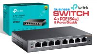 Switch TP-Link TL-SG108PE 8p. Gigabit / 4p. POE (55W) 802.3u/af