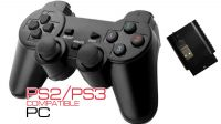 Mando Wireless vibración dual compatible con PS3 y PC Negro