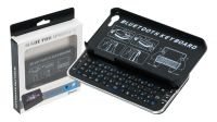 Teclado Bluetooth para iPhone 5 con cubierta protectora en negro