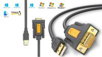 Adaptador Ugreen USB  a serie DB09 M Chipset Profic PL2303  1.50m