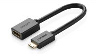 Cabo adaptador Ugreen mini HDMI M - HDMI F 4k, 2k, Ultra HD 24cm