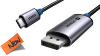 Cabo Ugreen CM556 USB-C DP M/M 8K@60Hz HDCP 2.3 Aluminio+Nylon