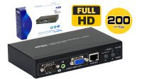 Repetidor VGA audio y RS-232 por RJ-45 Cat 5e, 150 m