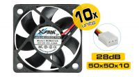 Ventilador 12V 50mm x 50mm x 10mm (10unid)