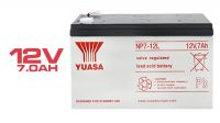 Batería Yuasa Sellada NP7-12L plomo-ácido 12V 7Ah VRLA Compatible con SAI/UPS