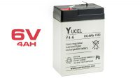 Bateria Yucel Y4-6 chumbo ácido 6V 4A