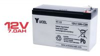 Batería Yucel Y7-12 plomo-ácido 12V 7Ah